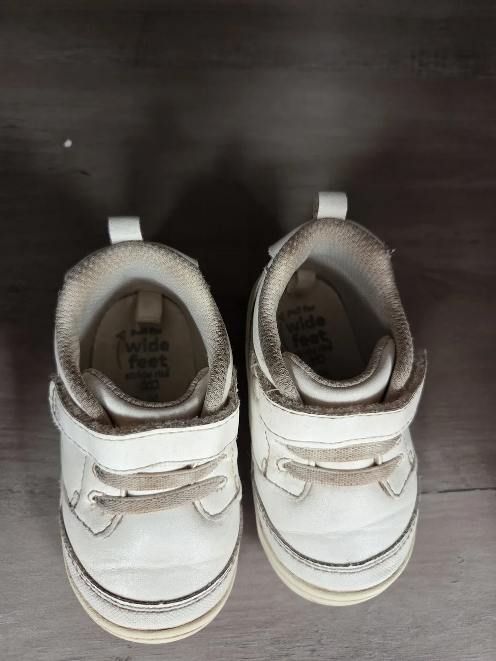 White Toddler Casual Lace & Hook-and-Loop Sneakers